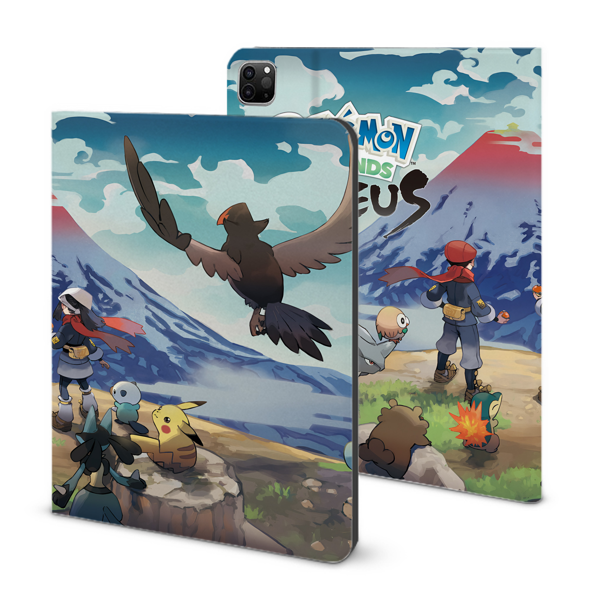（画像用） ポケットモンスター Pokémon IPad ケース ブック型 PUレザー TPU 耐衝撃 軽量 薄型 ペン収納なし 全面保護 IPad 各モデル対応